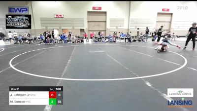 117 lbs Semifinal - Joseph Petersen Jr, Michigan Premier WC - (B) vs Maddox Benson, MWC Wrestling Academy