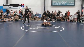 25 kg 5th Place - Amia Lopez, Surfside Girls - W vs Charae Gregula, PA West Black - W