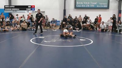 25 kg 5th Place - Amia Lopez, Surfside Girls - W vs Charae Gregula, PA West Black - W