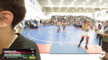 175 lbs Cons. Round 2 - Spencer Ferguson, Rancho Bernardo Wrestling Club vs Waheeb Awad, Canyon Springs High School