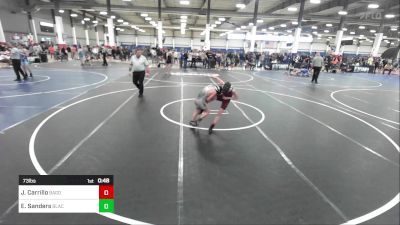 73 lbs 5th Place - Julian Carrillo, Bagdad Copperhead WC vs Elliott Sanders, BlackCat WC