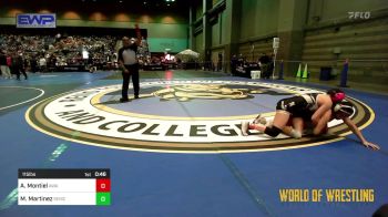 115 lbs Consi Of 4 - Adalyne Montiel, Ascend Wrestling Academy vs Marlina Martinez, Salem Elite Mat Club
