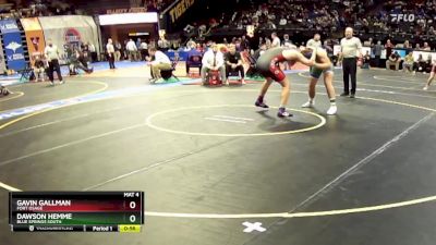 215 Class 4 lbs Cons. Semi - Gavin Gallman, Fort Osage vs Dawson Hemme, Blue Springs South