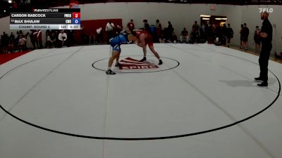 92 kg Champ. Round 2 - Carson Babcock, Panther Wrestling Club RTC vs Max Shulaw, Cavalier Wrestling Club