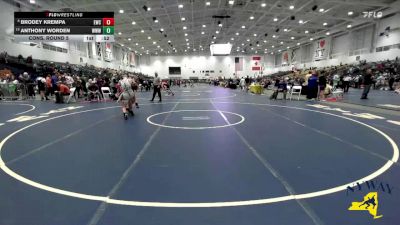 145 lbs Cons. Round 5 - Anthony Worden, Washingtonville Wizards Wrestling vs Brodey Krempa, Eden Wrestling Club