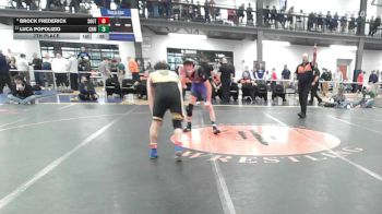 126 lbs 7th Place - Brock Frederick, South Jefferson vs Luca Popolizio, Christian Brothers Academy