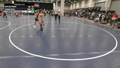 106 lbs Cons. Sub-rd Of 64 - Caden Sova, Nebraska vs Kaylor Jones, Lions Wrestling Academy