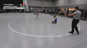 106 lbs Champ. Rd Of 64 - Cole Lemberg, Demolition Wrestling Club vs Alejandro De La Rosa, Cyclones Wrestling & Fitness