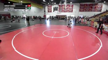 115 lbs 1st Place Match - Austin Desai, Burbank vs Ashley Gomez, Imperial