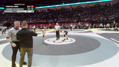 106 lbs Semis - Andrew Mlynarczyk, St. Edward vs Preston Webb, Miamisburg