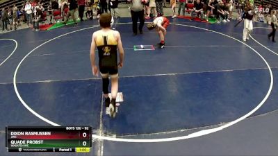 92 lbs Cons. Round 2 - Quade Probst, Wasatch WC vs Dixon Rasmussen, JWC