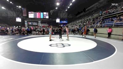 100 lbs Champ. Rd Of 64 - Riley Meyer, WY vs Isabella Thacker, OH