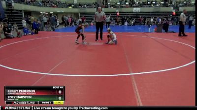 70 lbs Round 2 - Kinley Pederson, Summit Wrestling Academy vs Zoey Marstein, Princeton