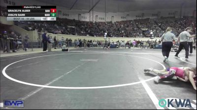 49 lbs Quarterfinal - Gracelyn Alber, Barnsdall Youth Wrestling vs Joslyn Barr, Mannford Pirate Youth Wrestling