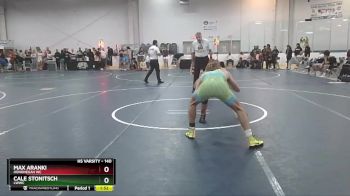 140 lbs Champ. Round 2 - Cale Stonitsch, LWWC vs Max Aranki, Hononegah WC