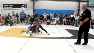 53 lbs Semifinal - Zainab Hijawi, NC United - W vs Grace Nesbitt, MGW Death By Chocolate - W