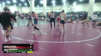 150 lbs Finals (8 Team) - Lane Salveson, Team Montana Conrad vs Arius Gingerich, Canfield