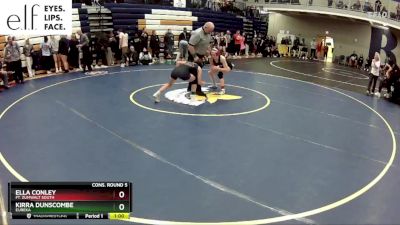 115 lbs. Cons. Round 5 - Ella Conley, Ft. Zumwalt South vs Kirra Dunscombe, Eureka