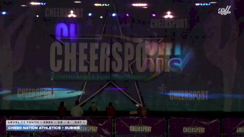 Cheer Nation Athletics - RUB1ES [2026 L1.1 Youth - PREP - D2 - A Day 1] 2026 CHEERSPORT National All Star Cheerleading Championship