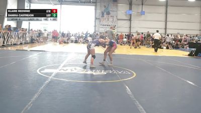 120 lbs Rr Rnd 3 - Klaire Redwine, Athena Wrestling Pink - HSG vs Danika Castrejon, Lady Dragons - HSG