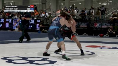 57 kg Cons. Semis - Austin Assad, Seasons Freestyle Club vs Anthony Knox, Scarlet Knight Wrestling Club