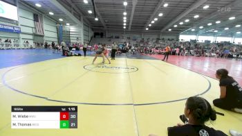 165 lbs Rr Rnd 1 - Meghan Wiebe, MetroWest United vs Michaela Thomas, Become The Bull