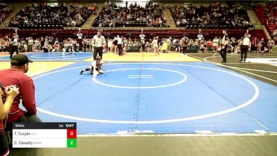 60 lbs Consi Of 8 #2 - Tanner Turpin, Owasso Takedown Club vs Creek Cassity, Barnsdall Youth Wrestling