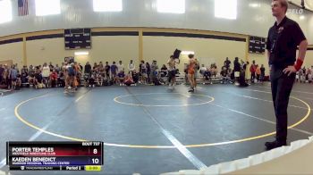 126 lbs Cons. Round 3 - Porter Temples, Westfield Wrestling Club vs Kaeden Benedict, Warrior Regional Training Center