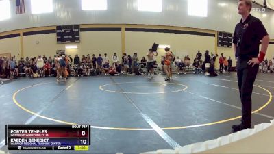 126 lbs Cons. Round 3 - Porter Temples, Westfield Wrestling Club vs Kaeden Benedict, Warrior Regional Training Center