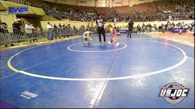 55 lbs Semifinal - James Evans, Bartlesville Wrestling Club vs Breckon Milburn, Powerhouse Wrestling Academy