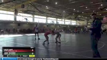 132 lbs Round 1 (4 Team) - Lilly Luft, Black Mambas Red vs Abby Rhodes, Free Range Chickens