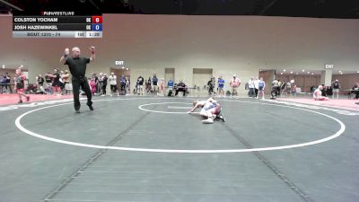 74 lbs 5th Place Match - Colston Yocham, OK vs Josh Hazewinkel, OK