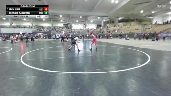 91 lbs Champ. Round 1 - Alessia Paoletto, White Buffalo Wrestling Academy vs Jacy Hall, Bartlett Wrestling Club