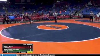 190 lbs Cons. Round 1 - Keely Rulo, Cahokia (H.S.) vs Josephine Larson, Lake Villa (Lakes)