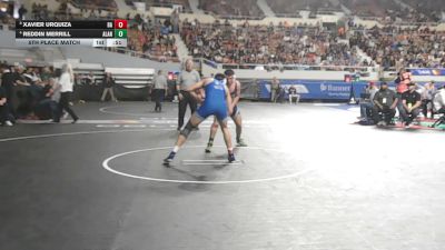 167-D4 5th Place Match - Reddin Merrill, ALA Mesa North vs Xavier Urquiza, Bagdad High School