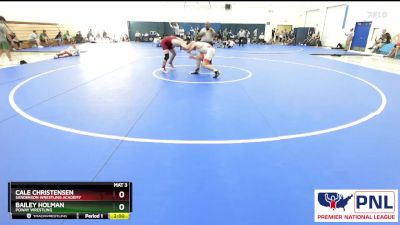 160 B Round 4 - Cale Christensen, Sanderson Wrestling Academy vs Bailey Holman, Poway Wrestling