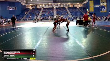 100 lbs Champ. Round 1 - Alysa Patel, Paramus Catholic vs Olivia McCormick, Lakeland Regional