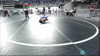 61 lbs Consi Of 8 #1 - Maxon Rollins, Noble Takedown Club vs Kaysen Peters, Collinsville Cardinal Youth Wrestling