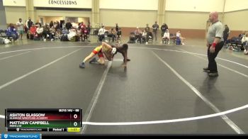 88 lbs Round 2 - Ashton Glasgow, Glasgow Wrestling Academy vs Matthew Campbell, Ironclad