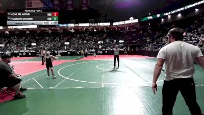 120 lbs Champ. Round 2 - Kohler Wehr, BMDA vs Hudson Durbin, OHW1