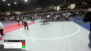 70 lbs Quarterfinal - Jeremiah Esquibel, Pomona Elite vs Marcos Jasiel Ruvalcaba, Garden City Wrestling Club