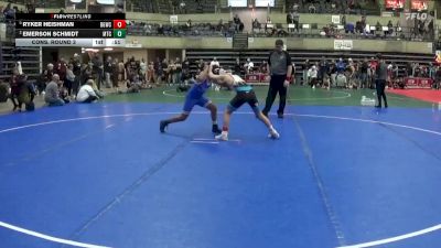 120 lbs Cons. Round 3 - Ryker Heishman, Big Game Wrestling Club vs Emerson Schmidt, Maverick Training Center