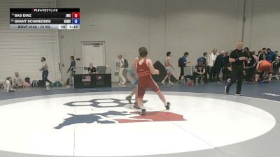 72 kg Champ. Rd Of 32 - Bas Diaz, Jackrabbit Wrestling Club vs Grant Schnieders, NB Elite Wrestling Club