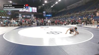 120 lbs Cons. Rd Of 64 - Lydon Vega, Indiana vs William Dircks, Minnesota