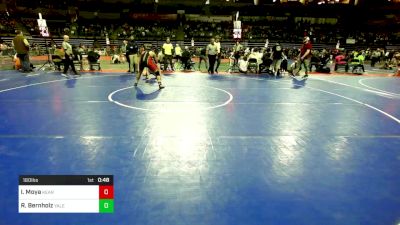 160 lbs Quarterfinal - Izael Moya, Kearny vs Ryder Bernholz, Yale Street