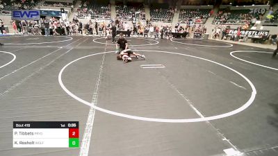 66 lbs Semifinal - Pollix Tibbets, Pryor Tigers vs Kaine Rosholt, Wolfpak Wrestling