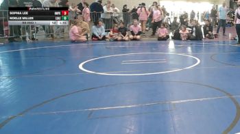 130 lbs Rr Rnd 1 - Sophia Lee, NewWhale Pink - Girls vs Noelle Miller, Lady Assassins - Girls