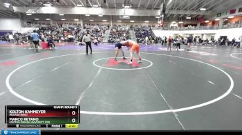 197 lbs Champ. Round 3 - Kolton Kammeyer, Midland (Neb.) vs Marco Retano, Eastern Oregon University (OR)