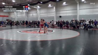 145 lbs Champ. Round 1 - Faith Bane, Unattached vs Tyeisha Takamori, Providence