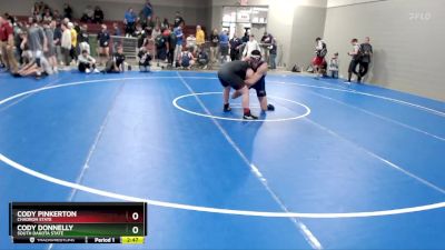 285 lbs Cons. Round 4 - Cody Pinkerton, Chadron State vs Cody Donnelly, South Dakota State